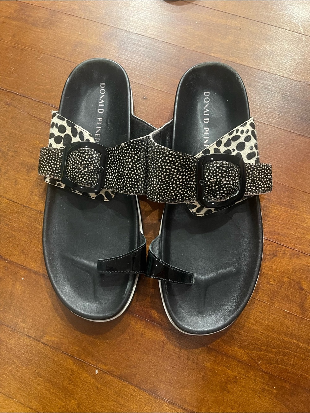 Donald J. Pliner Lorenzo Sandals with Animal-Print Accents